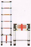 Изображение Телескопическая алюминиевая лестница приставная, 2 метра